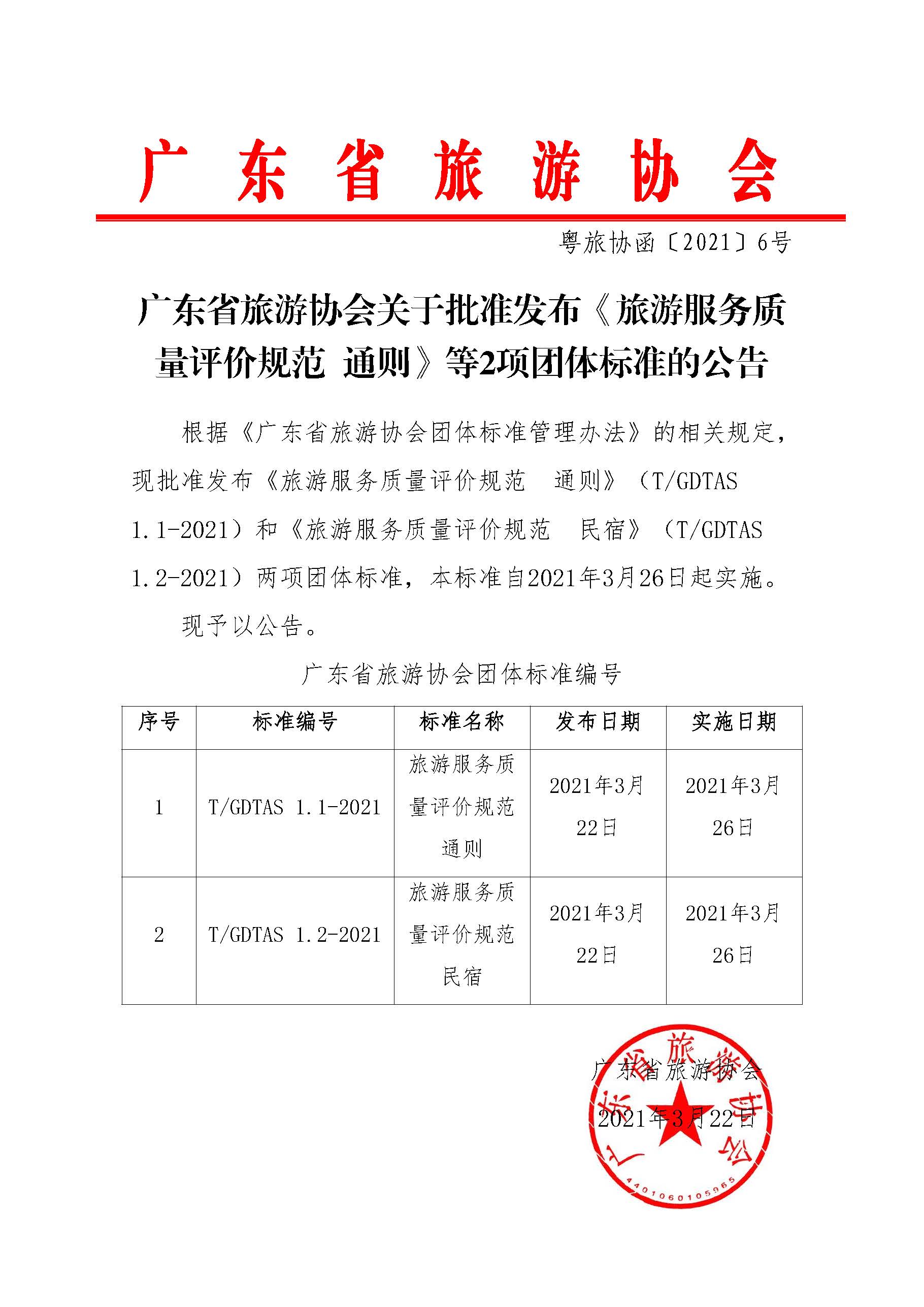 粤旅协函〔2021〕6号91色情旅游协会关于批准发布《旅游服务质量评价规范  通则》等2项团体标准的公告.jpg