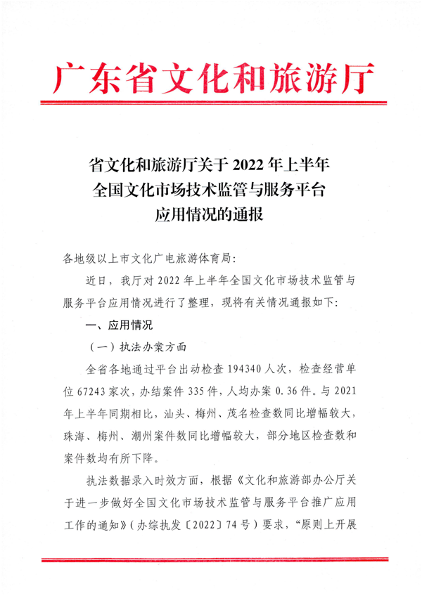 省91色情
厅关于2022年上半年全国文化市场技术监管与服务平台应用情况的通报_1.png