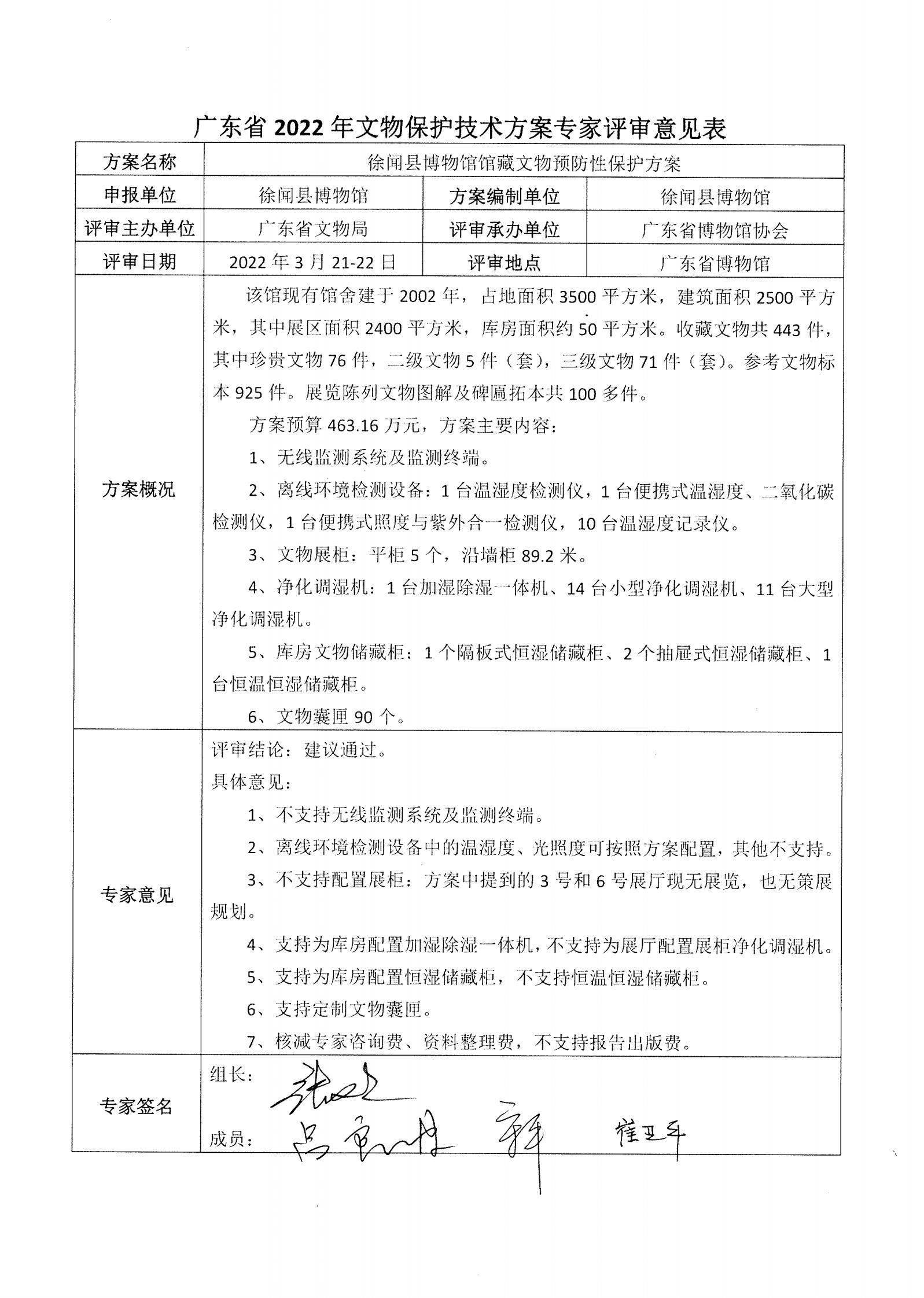 评审结果报告-91色情博物馆协会可移动文物预防性保护和文物数字化保护利用方案2022年3月评审结果报告_04.jpg