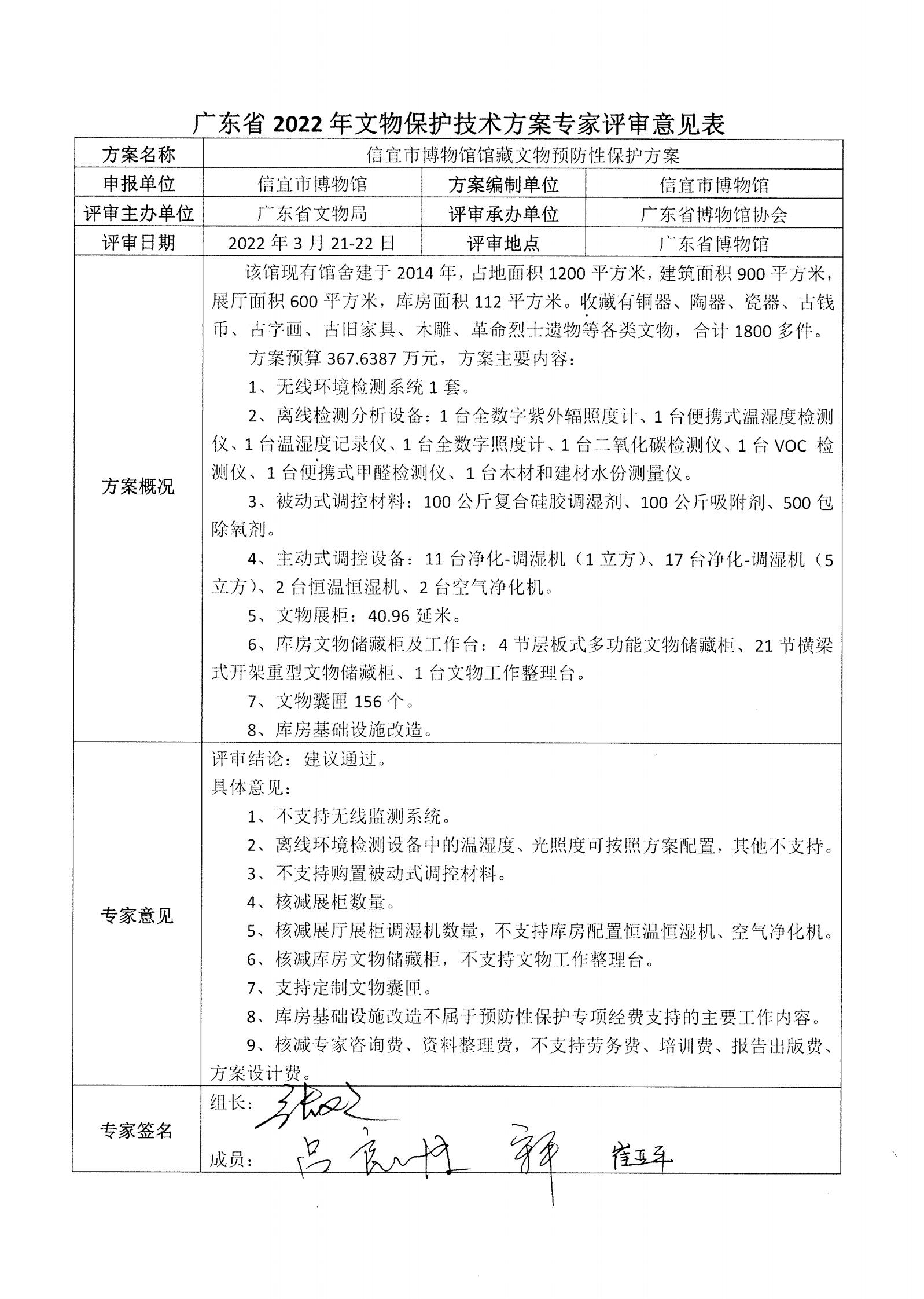 评审结果报告-91色情博物馆协会可移动文物预防性保护和文物数字化保护利用方案2022年3月评审结果报告_06.jpg