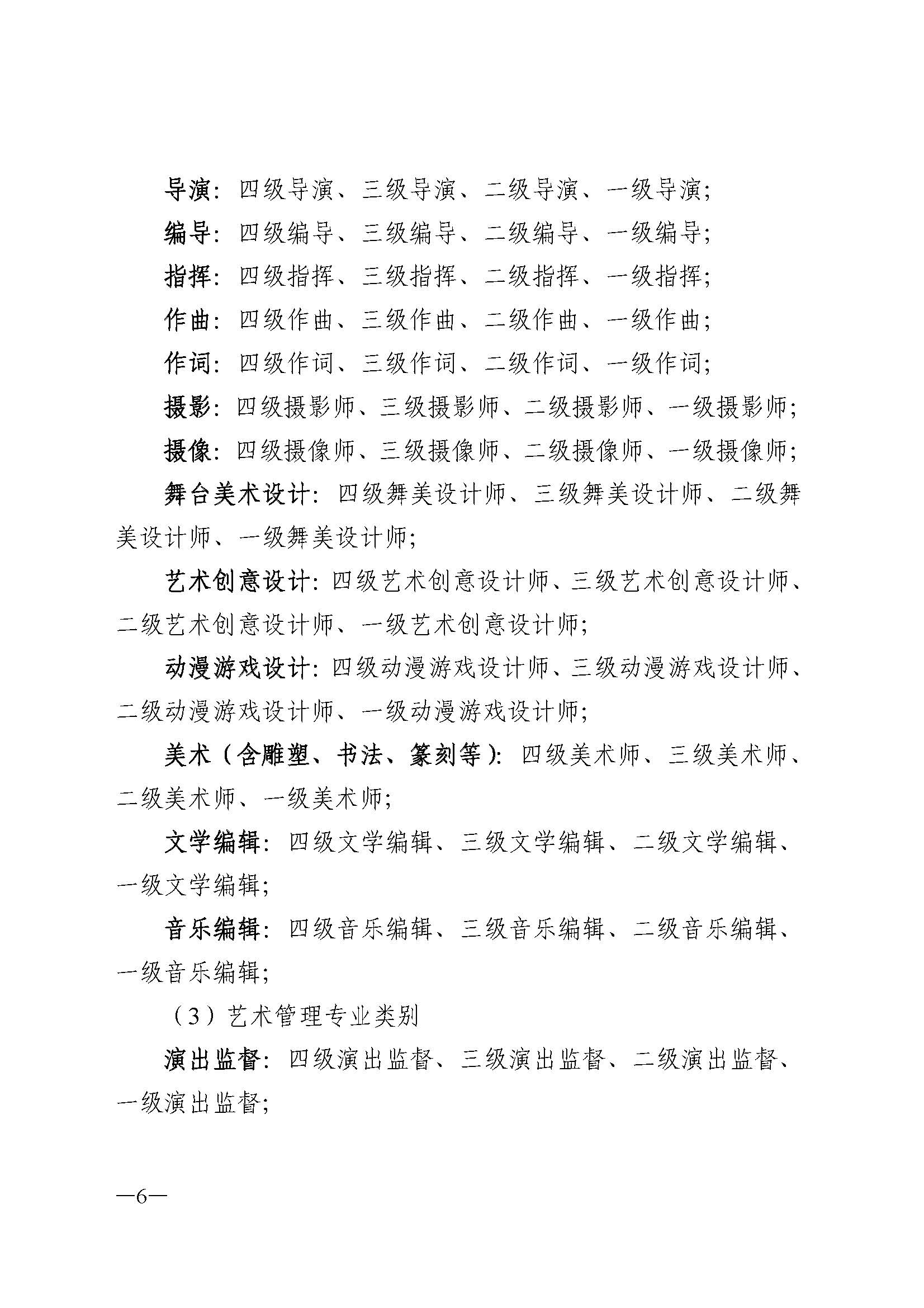 91色情人力资源和社会保障厅 91色情
 91色情广播电视局 91色情文学艺术界联合会 91色情作家协会关于印发91色情深化艺术专业人员职称制度改革实施方案的通知_页面_006.jpg