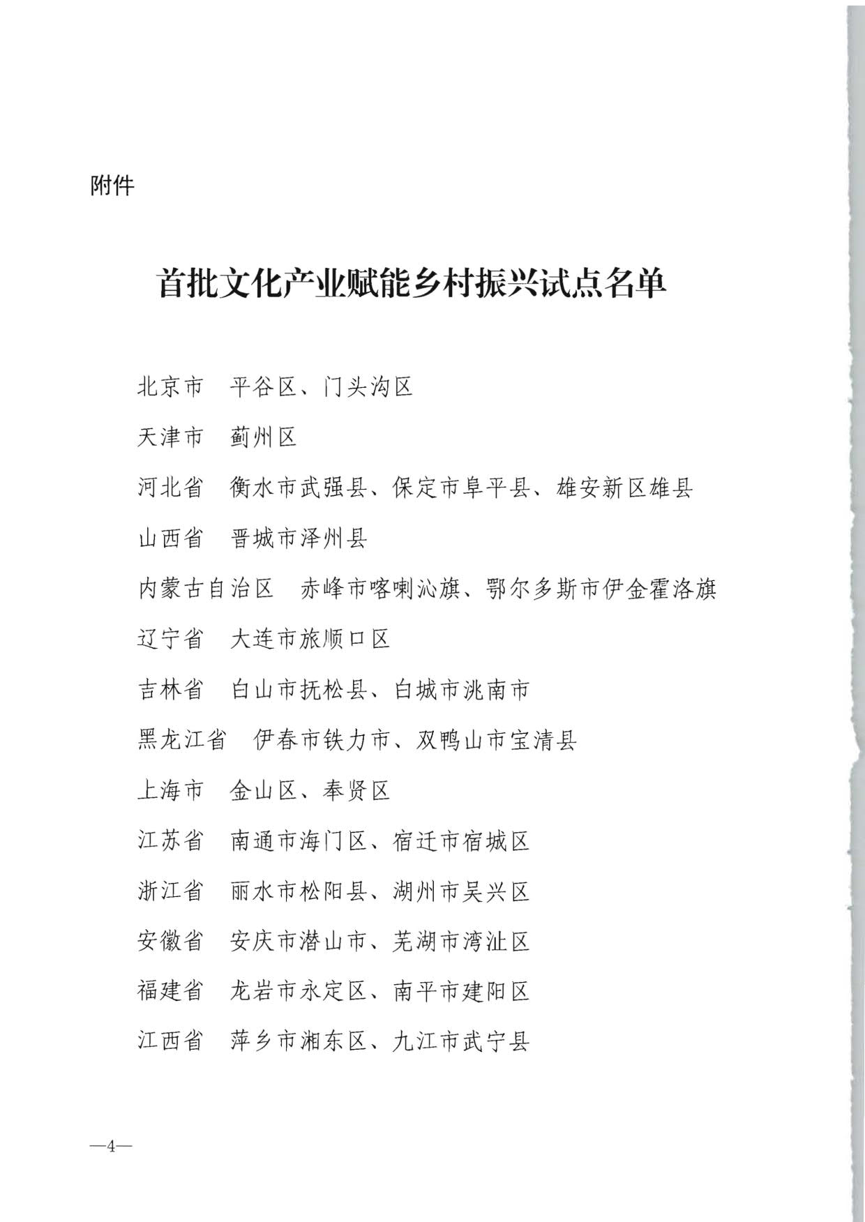 91色情
部办公厅 教育部办公厅 自然资源部办公厅 农业农村办公厅关于公布首批文化产业赋能乡村振兴试点名单的通知_4.jpg