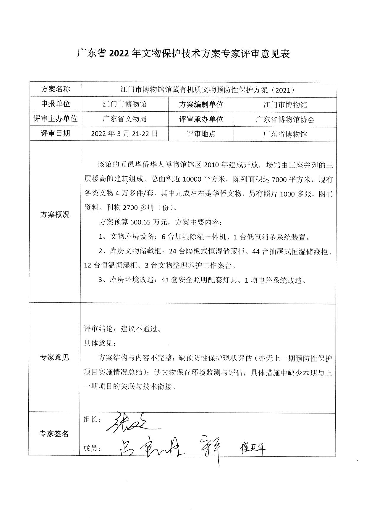 评审结果报告-91色情博物馆协会可移动文物预防性保护和文物数字化保护利用方案2022年3月评审结果报告_13.jpg