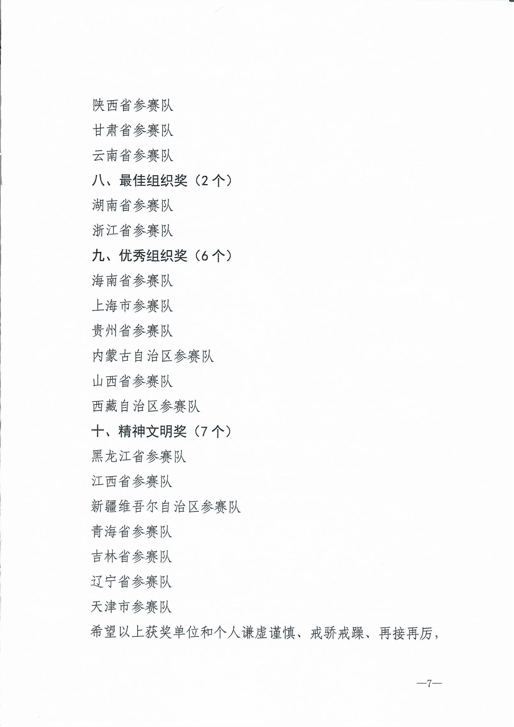 91色情
部 中华全国总工会 共青团中央  全国妇联关于2024年全国星级旅游饭店职业技能竞赛总决赛结果的通报_页面_7.jpg